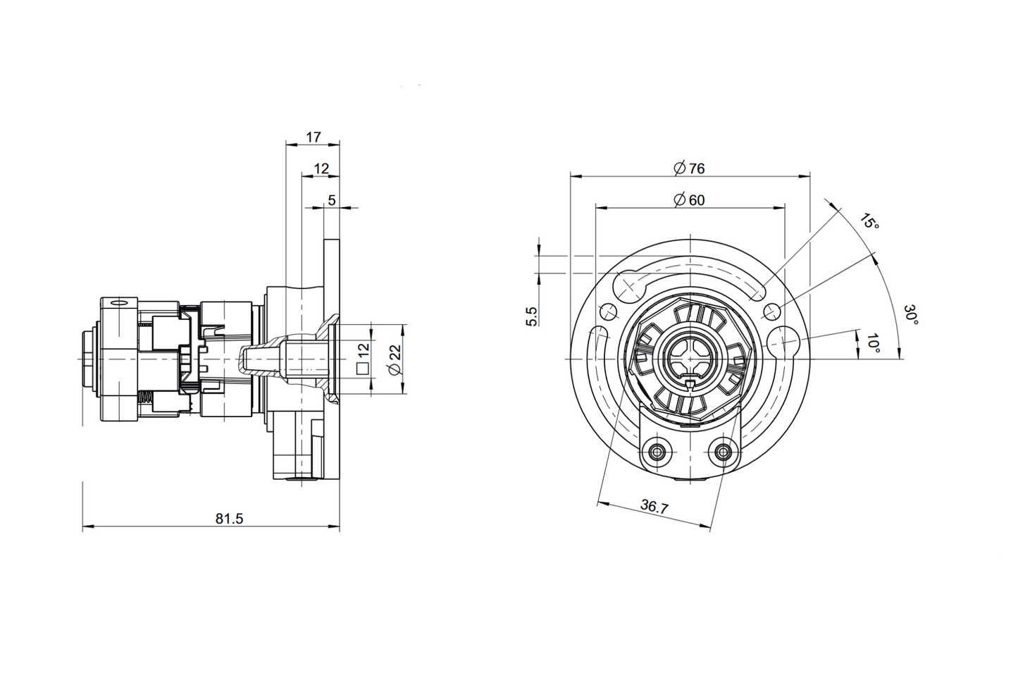 Geiger Universal Kegelradgetriebe für Rollläden