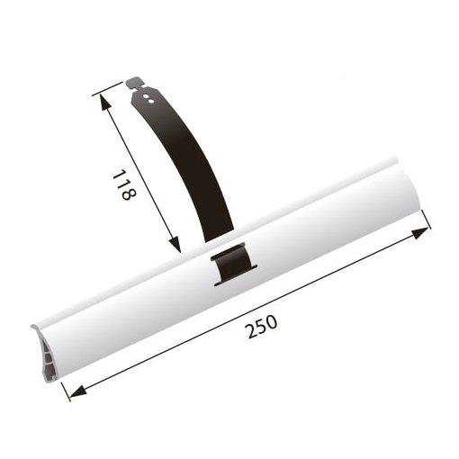 Rollladen Aufhänge-Feder für Mini-Profile bis 44mm Höhe